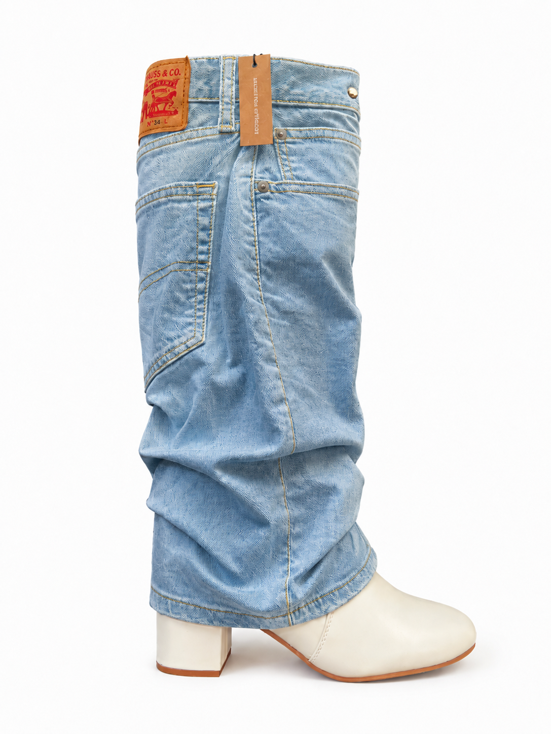 Block Levi's Denim Boots