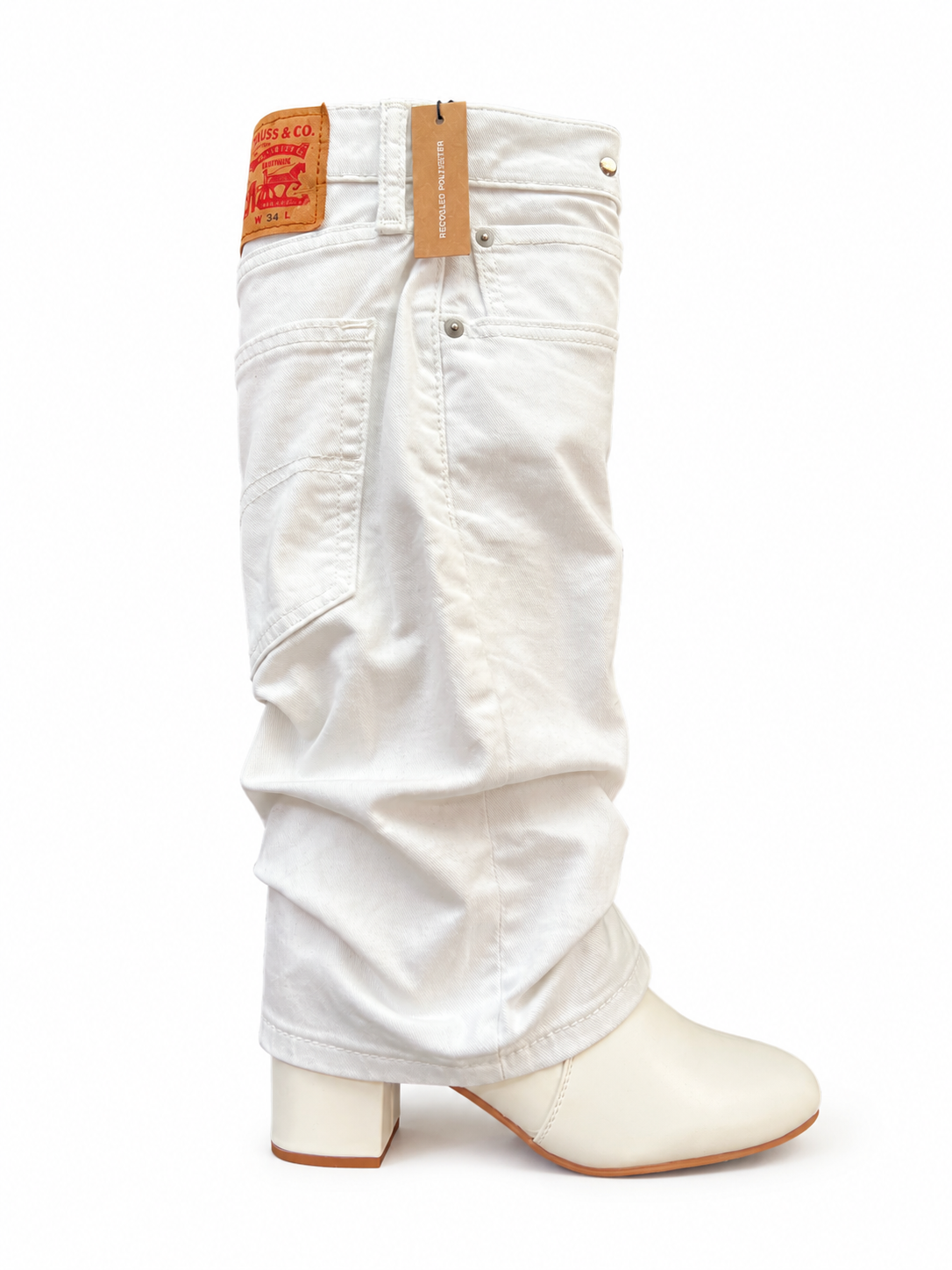 Block Levi's Denim Boots