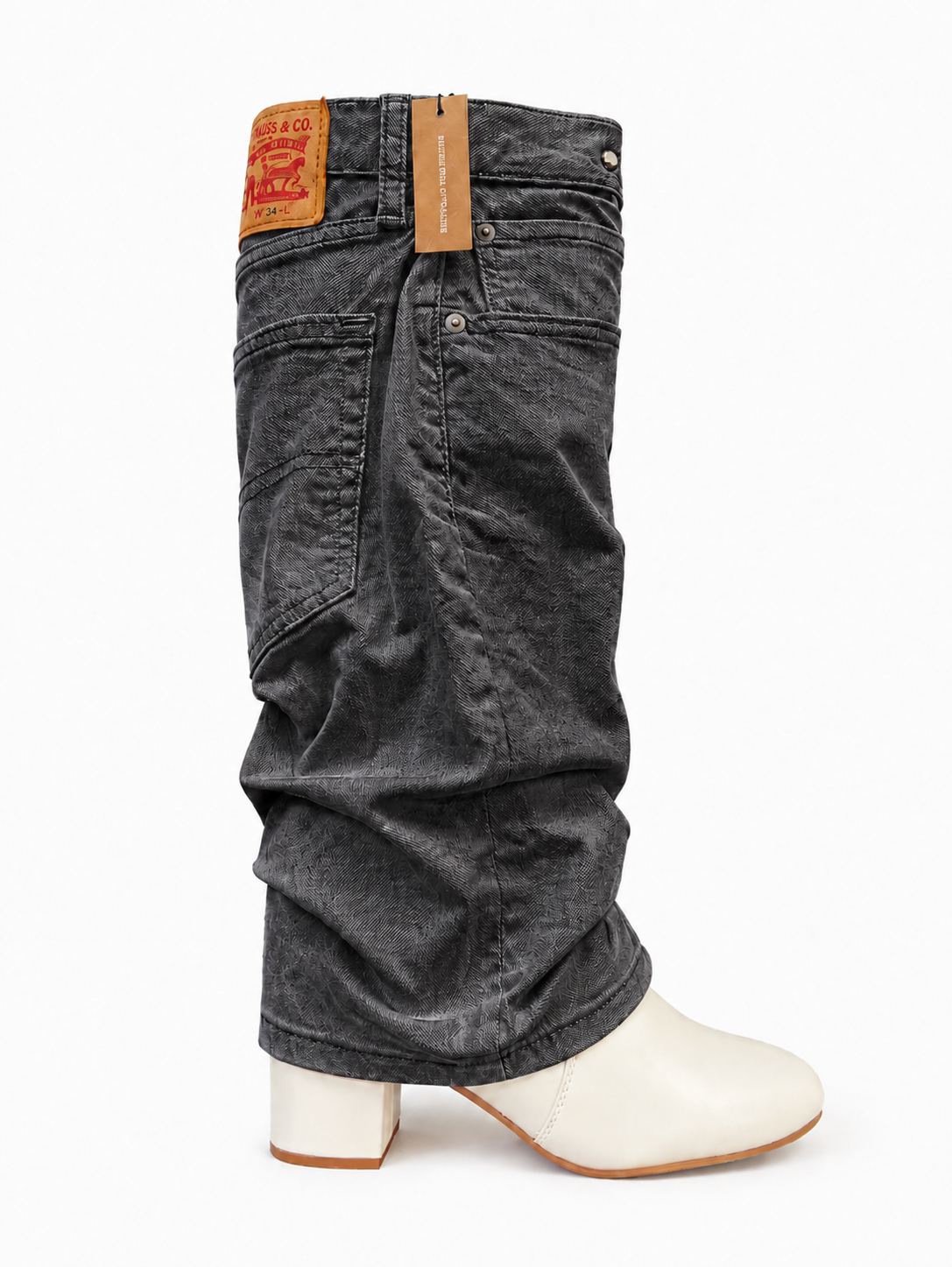 Block Levi's Denim Boots