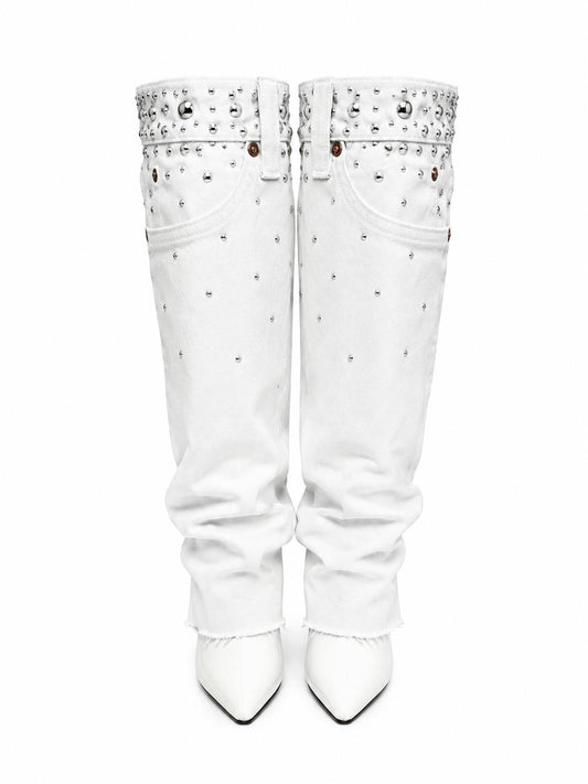 Rhinestone Levi's Denim Boots