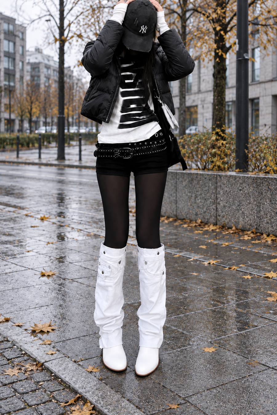 Whiteout Block True Religion Denim Boots