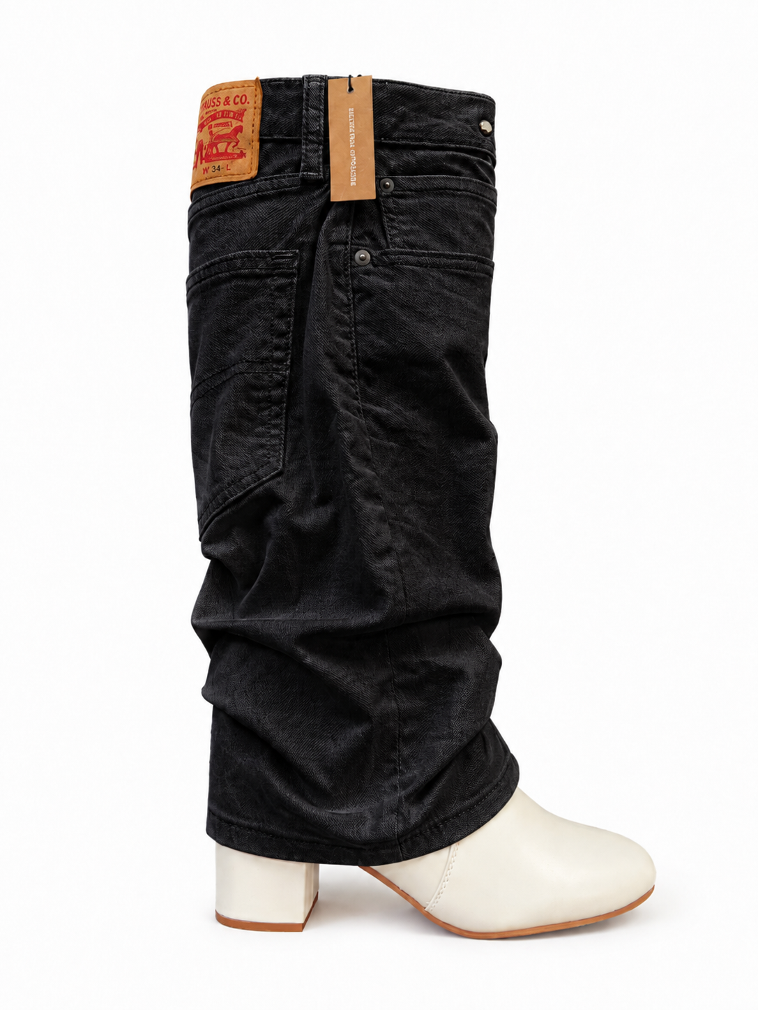 Block Levi's Denim Boots