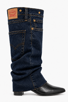 Block Levi's Denim Boots