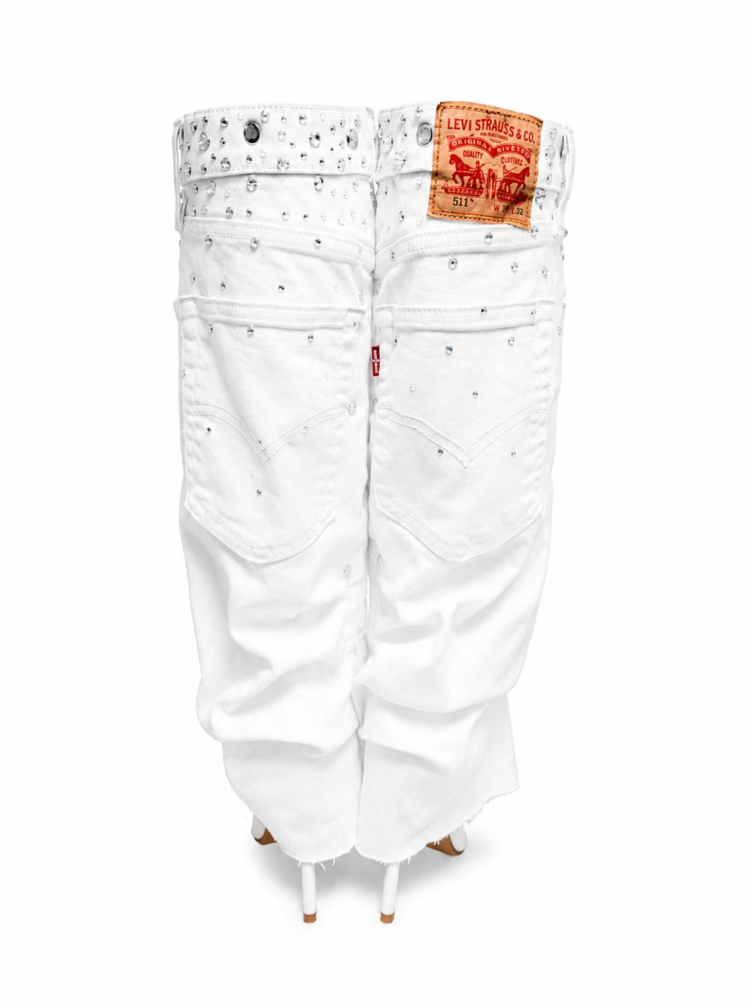 Rhinestone Levi's Denim Boots