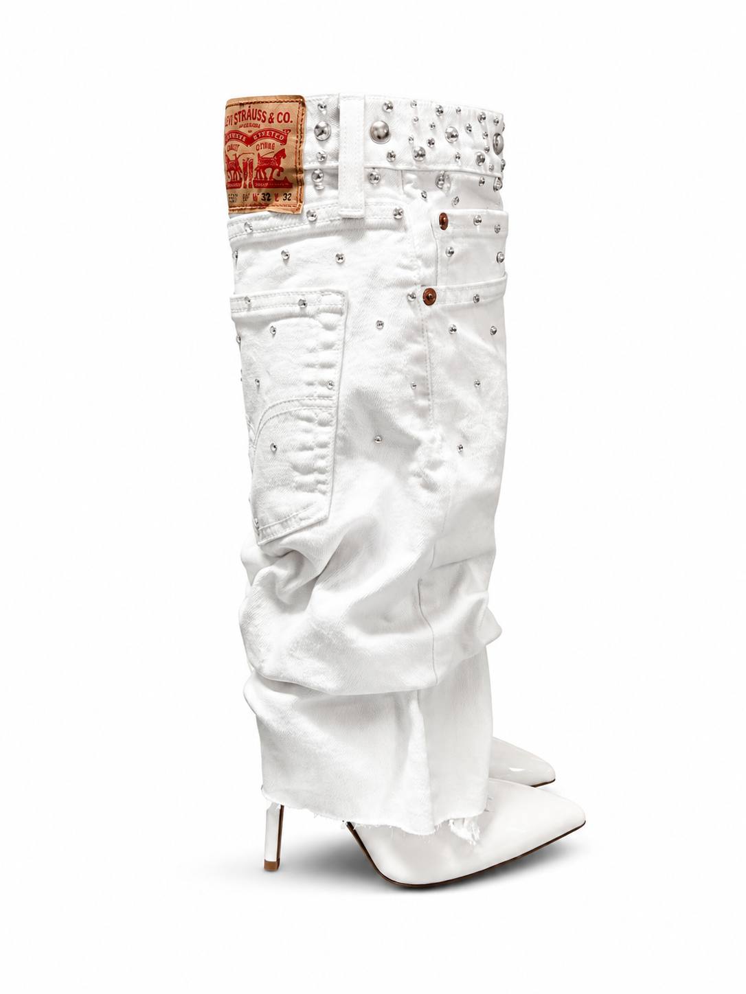 Rhinestone Levi's Denim Boots