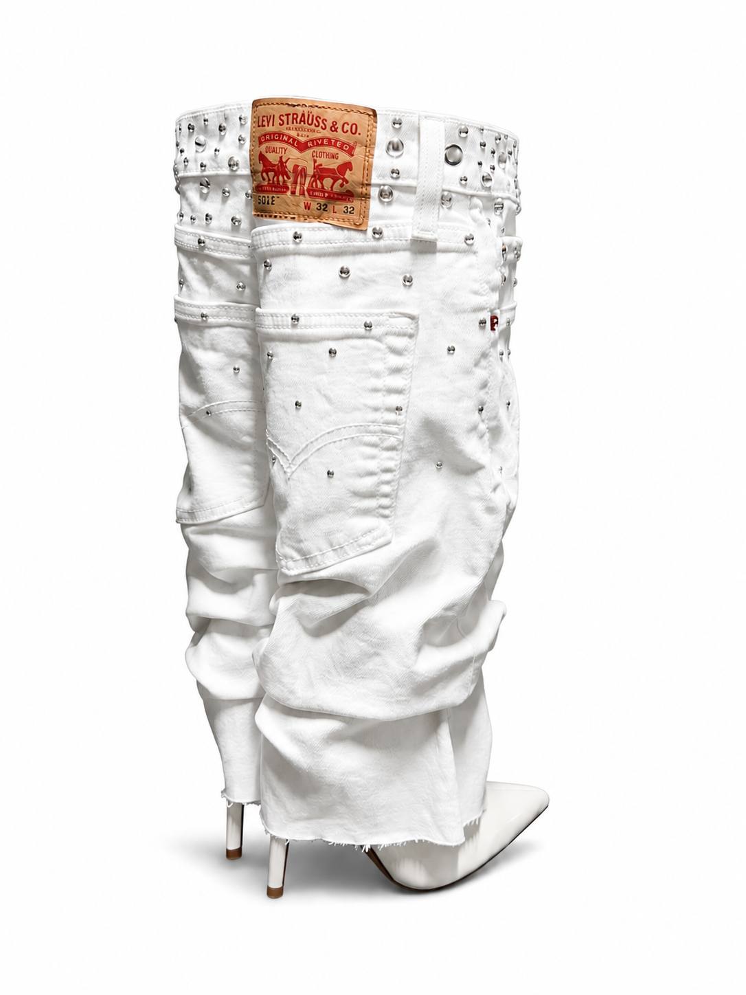 Rhinestone Levi's Denim Boots